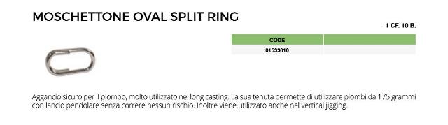 Maver Moschettone Oval Split Ring pz. 10 - Clicca l'immagine per chiudere